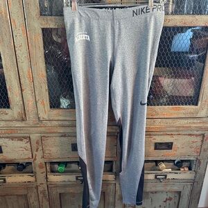 Nike Pro Gray and Black Leggings